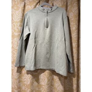 Mizzen + Main Gray Quarterzip XL